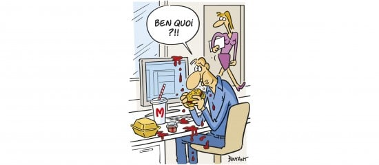 Déjeuner au bureau