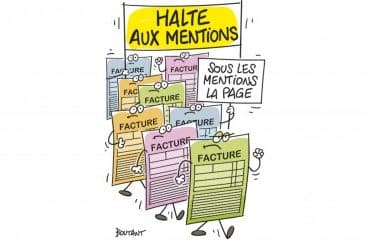 Mentions sur les factures