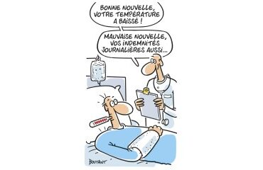 Baisse des indemnités journalières
